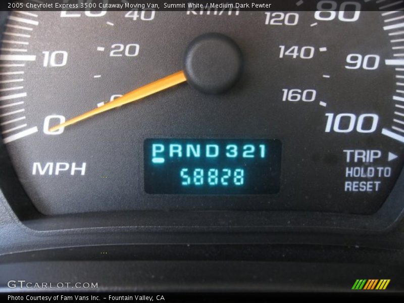 Summit White / Medium Dark Pewter 2005 Chevrolet Express 3500 Cutaway Moving Van