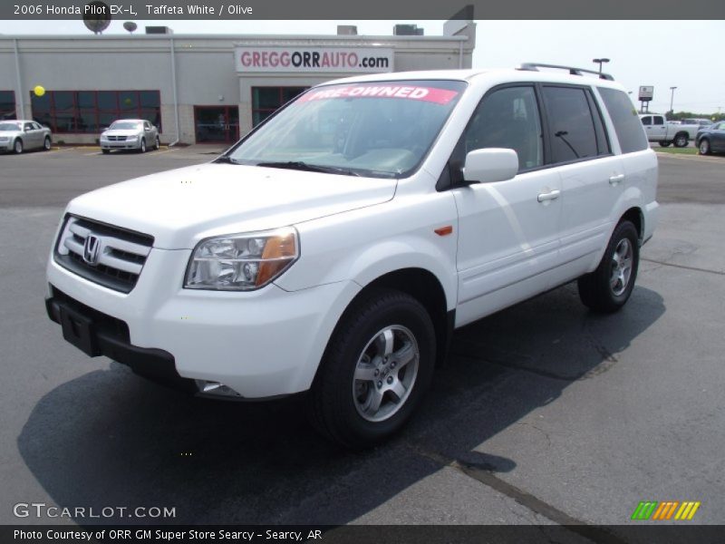 Taffeta White / Olive 2006 Honda Pilot EX-L