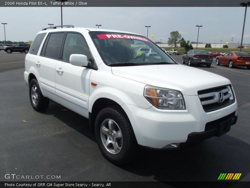 Taffeta White / Olive 2006 Honda Pilot EX-L