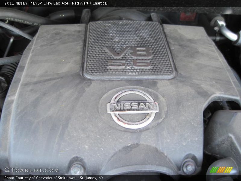Red Alert / Charcoal 2011 Nissan Titan SV Crew Cab 4x4