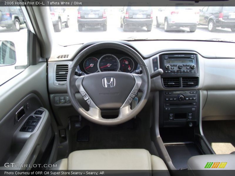 Taffeta White / Olive 2006 Honda Pilot EX-L