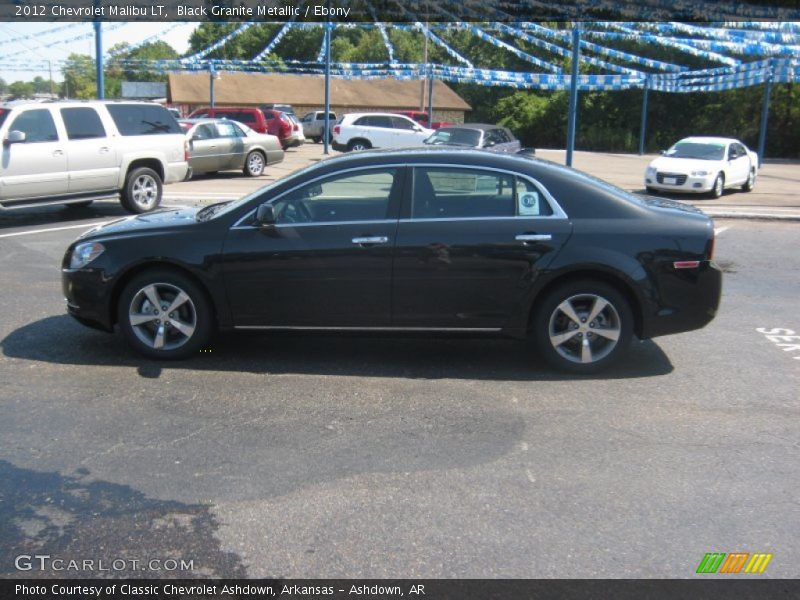 Black Granite Metallic / Ebony 2012 Chevrolet Malibu LT