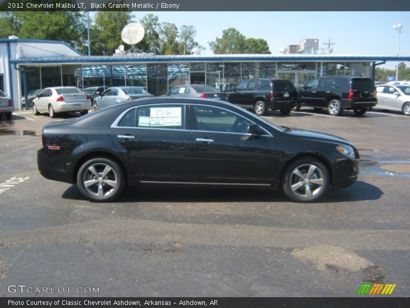 Black Granite Metallic / Ebony 2012 Chevrolet Malibu LT