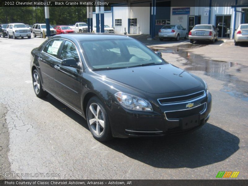 Black Granite Metallic / Ebony 2012 Chevrolet Malibu LT