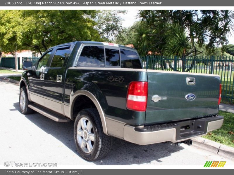 Aspen Green Metallic / Castano Brown Leather 2006 Ford F150 King Ranch SuperCrew 4x4