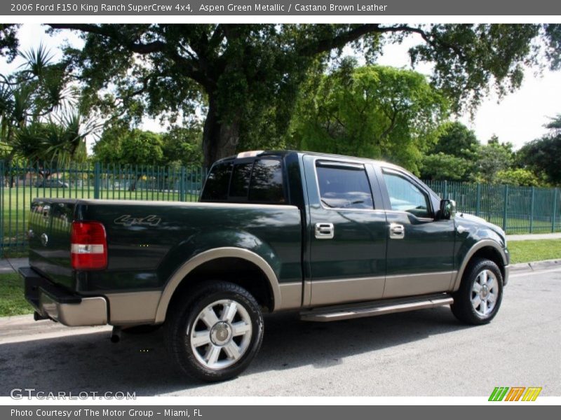 Aspen Green Metallic / Castano Brown Leather 2006 Ford F150 King Ranch SuperCrew 4x4