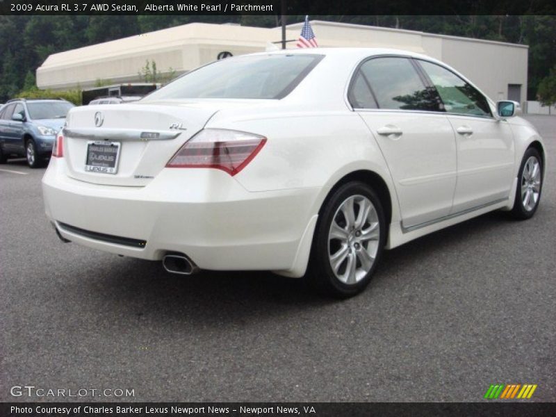 Alberta White Pearl / Parchment 2009 Acura RL 3.7 AWD Sedan