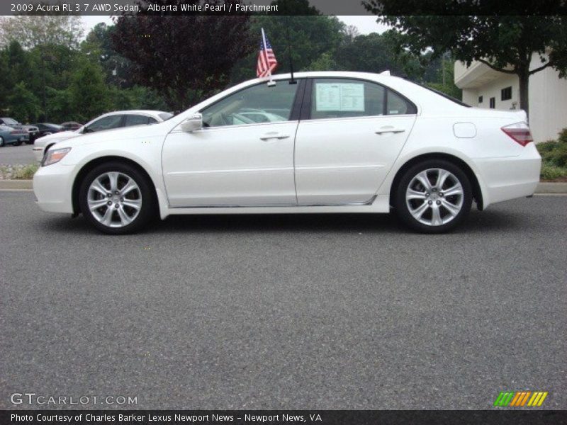  2009 RL 3.7 AWD Sedan Alberta White Pearl