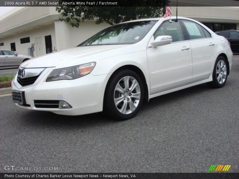 Alberta White Pearl / Parchment 2009 Acura RL 3.7 AWD Sedan