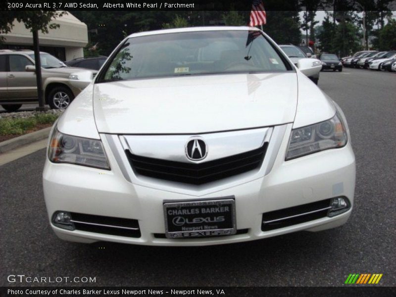 Alberta White Pearl / Parchment 2009 Acura RL 3.7 AWD Sedan