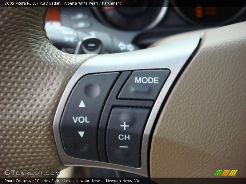 Controls of 2009 RL 3.7 AWD Sedan