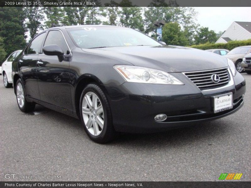 Smokey Granite Mica / Black 2009 Lexus ES 350