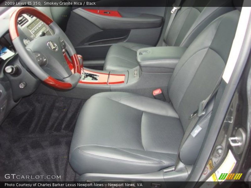 Smokey Granite Mica / Black 2009 Lexus ES 350