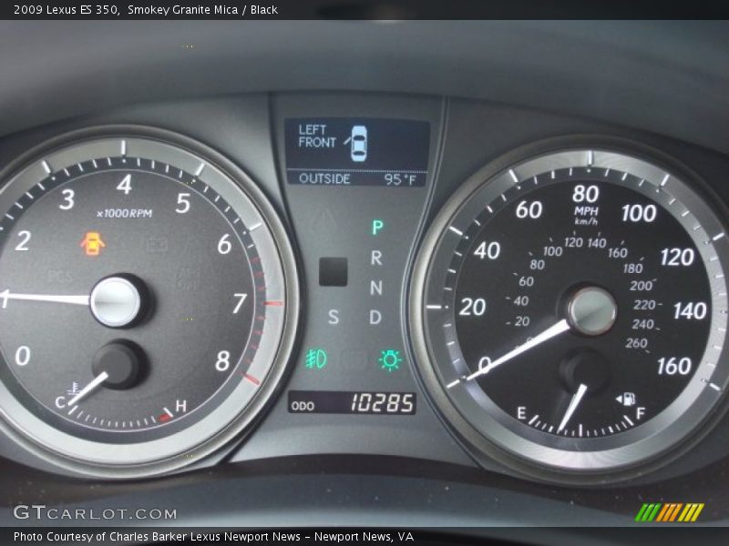 Smokey Granite Mica / Black 2009 Lexus ES 350