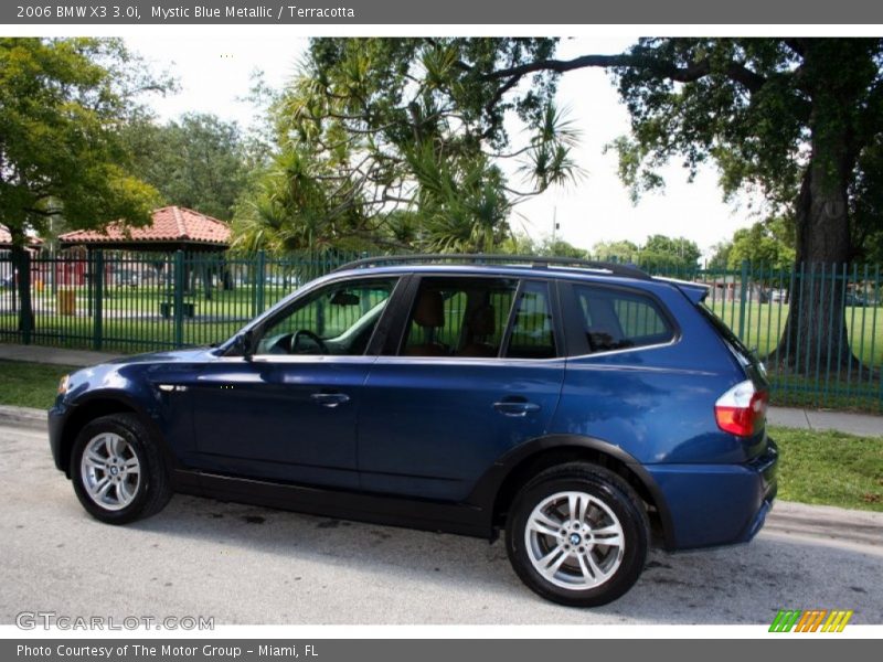 Mystic Blue Metallic / Terracotta 2006 BMW X3 3.0i