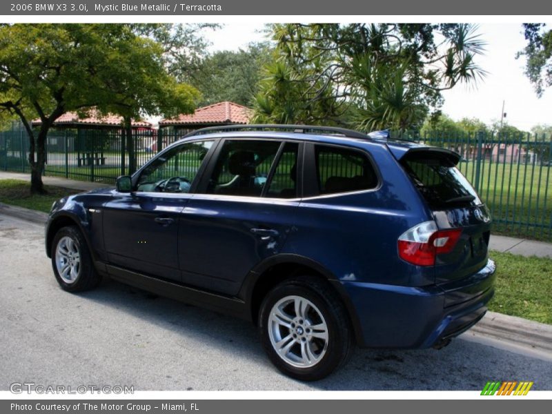 Mystic Blue Metallic / Terracotta 2006 BMW X3 3.0i