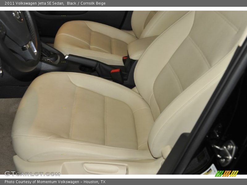 Black / Cornsilk Beige 2011 Volkswagen Jetta SE Sedan