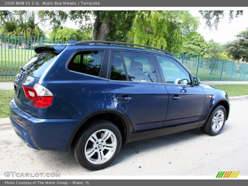 Mystic Blue Metallic / Terracotta 2006 BMW X3 3.0i