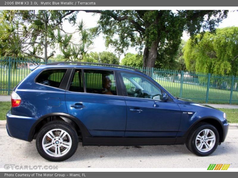Mystic Blue Metallic / Terracotta 2006 BMW X3 3.0i