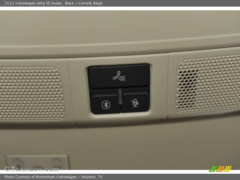 Black / Cornsilk Beige 2011 Volkswagen Jetta SE Sedan