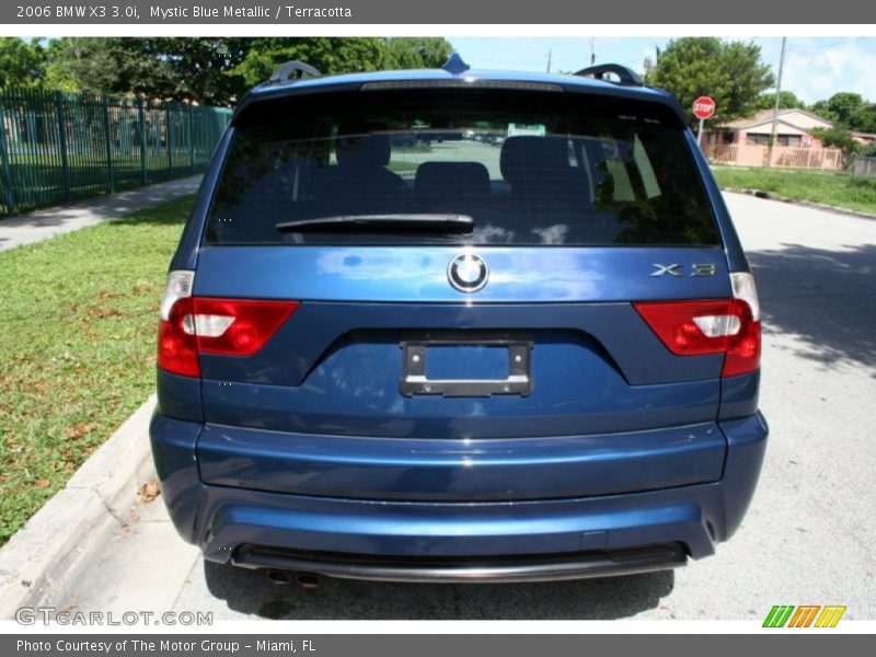 Mystic Blue Metallic / Terracotta 2006 BMW X3 3.0i