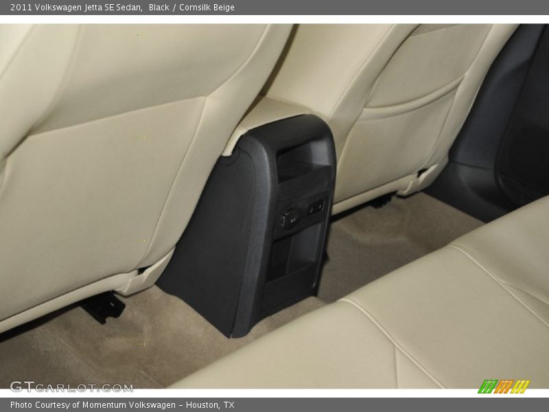 Black / Cornsilk Beige 2011 Volkswagen Jetta SE Sedan