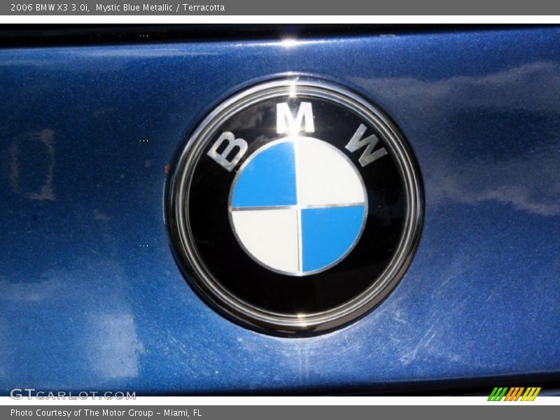 Mystic Blue Metallic / Terracotta 2006 BMW X3 3.0i
