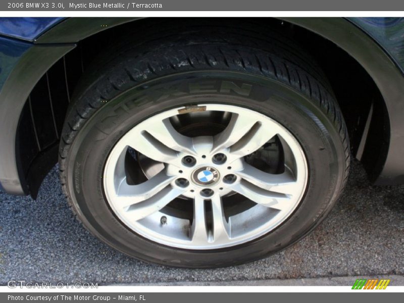 Mystic Blue Metallic / Terracotta 2006 BMW X3 3.0i