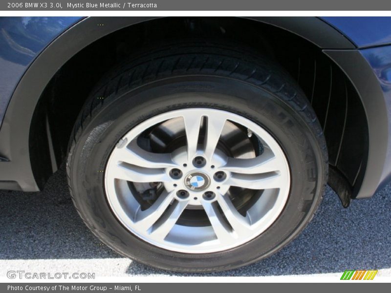 Mystic Blue Metallic / Terracotta 2006 BMW X3 3.0i