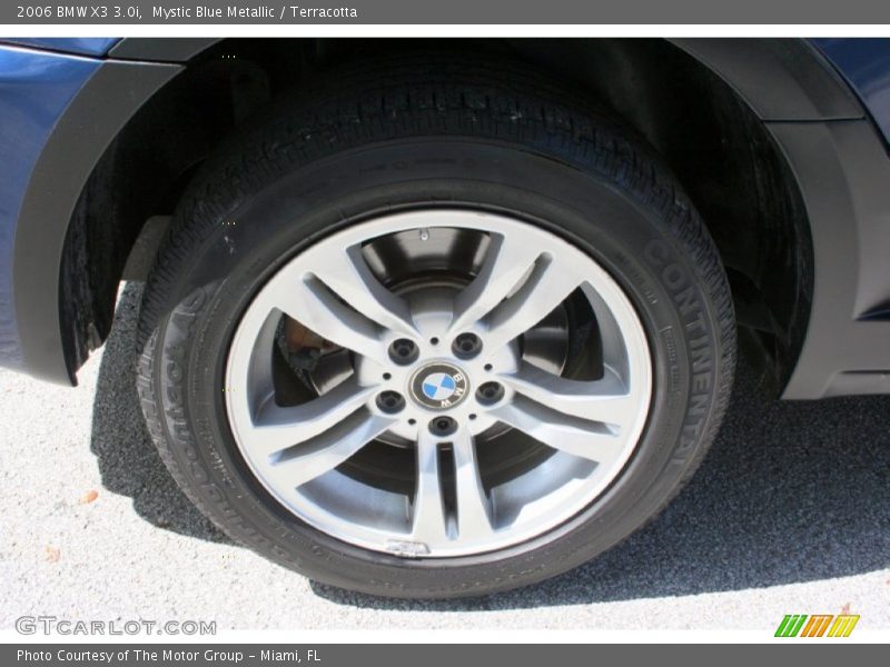 Mystic Blue Metallic / Terracotta 2006 BMW X3 3.0i