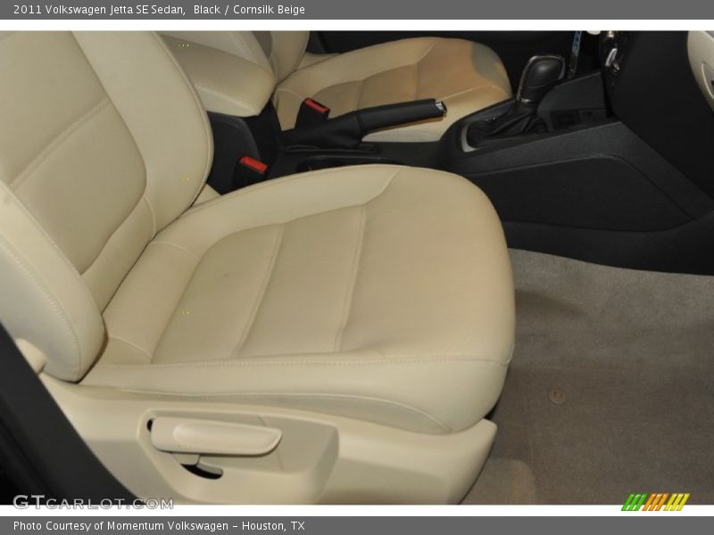 Black / Cornsilk Beige 2011 Volkswagen Jetta SE Sedan