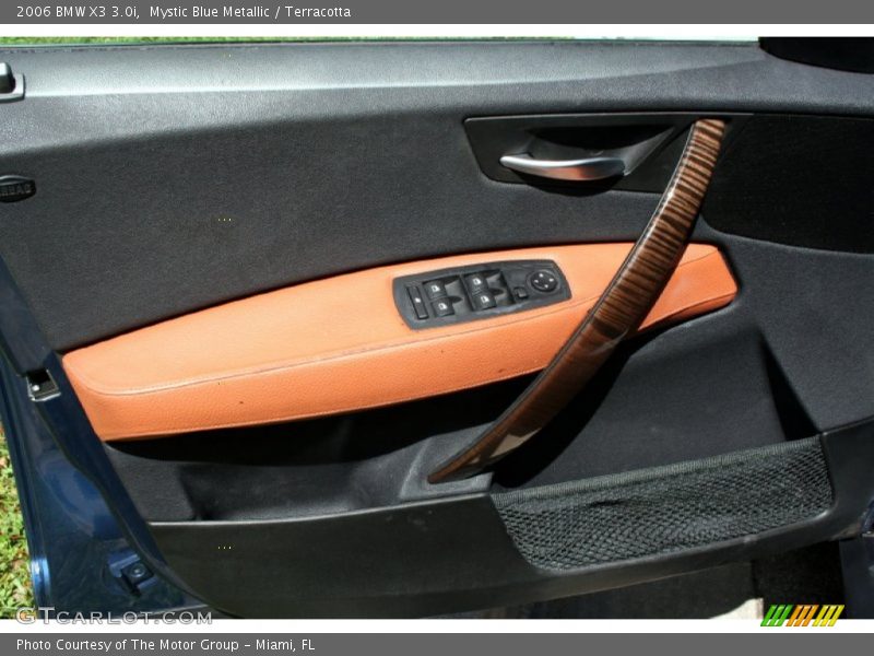 Mystic Blue Metallic / Terracotta 2006 BMW X3 3.0i