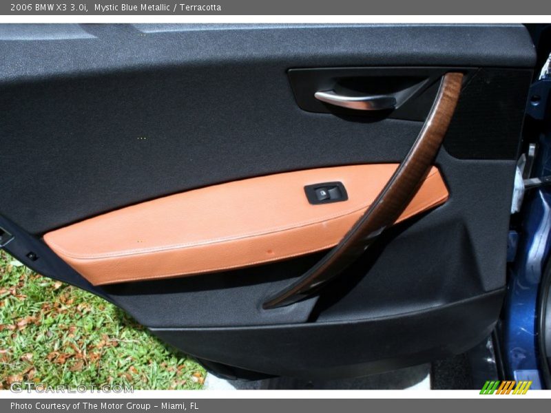 Mystic Blue Metallic / Terracotta 2006 BMW X3 3.0i