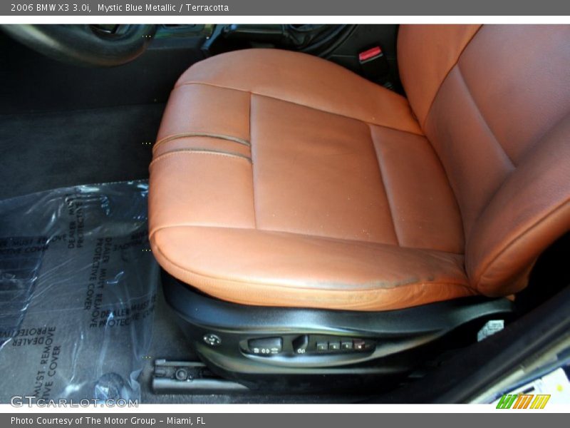 Mystic Blue Metallic / Terracotta 2006 BMW X3 3.0i