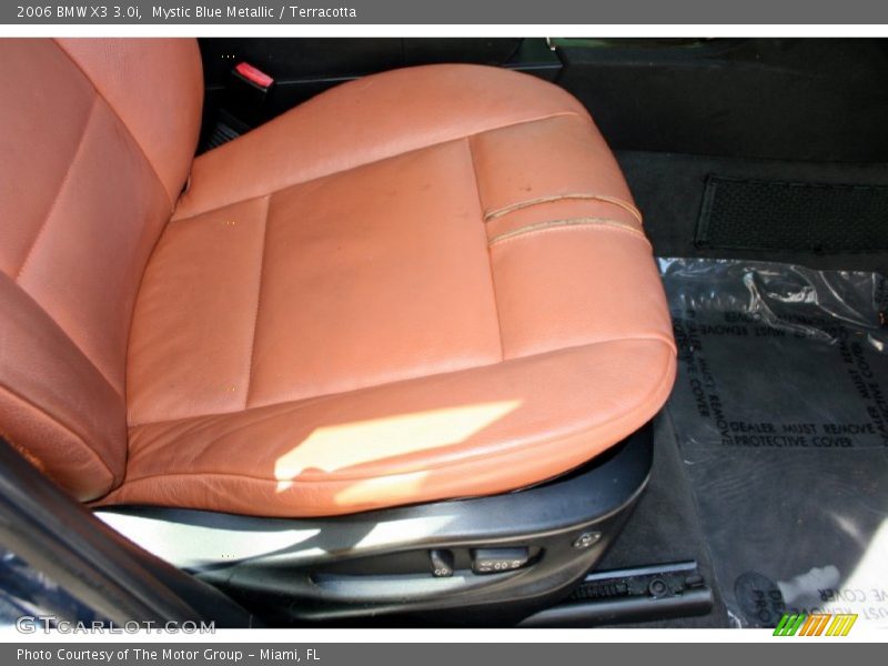 Mystic Blue Metallic / Terracotta 2006 BMW X3 3.0i