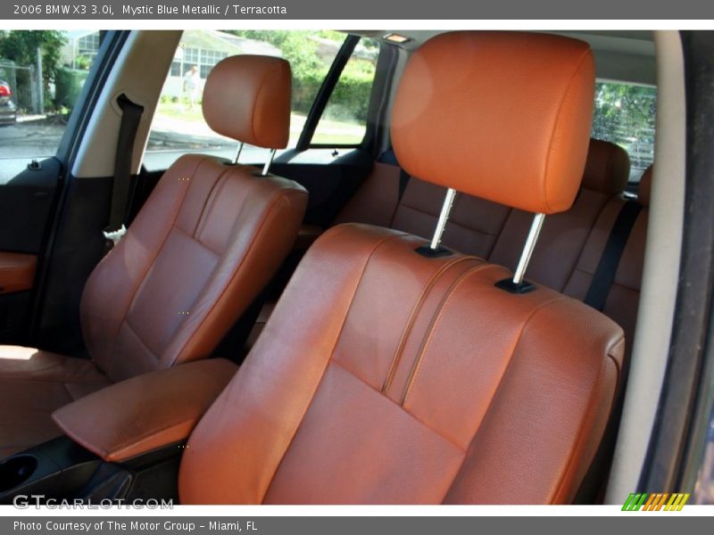 Mystic Blue Metallic / Terracotta 2006 BMW X3 3.0i