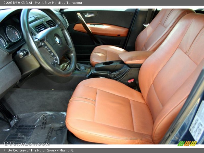 Mystic Blue Metallic / Terracotta 2006 BMW X3 3.0i