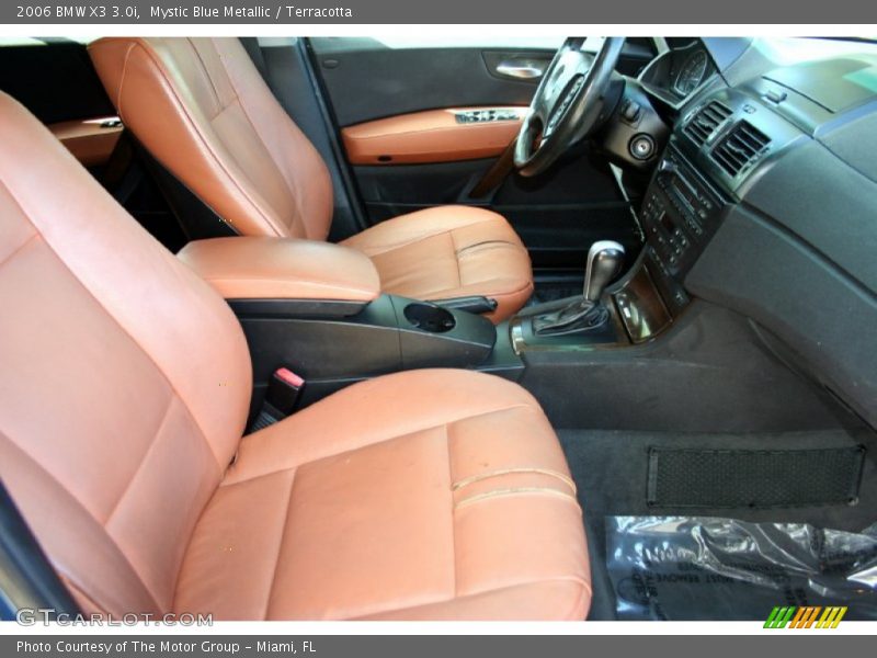 Mystic Blue Metallic / Terracotta 2006 BMW X3 3.0i