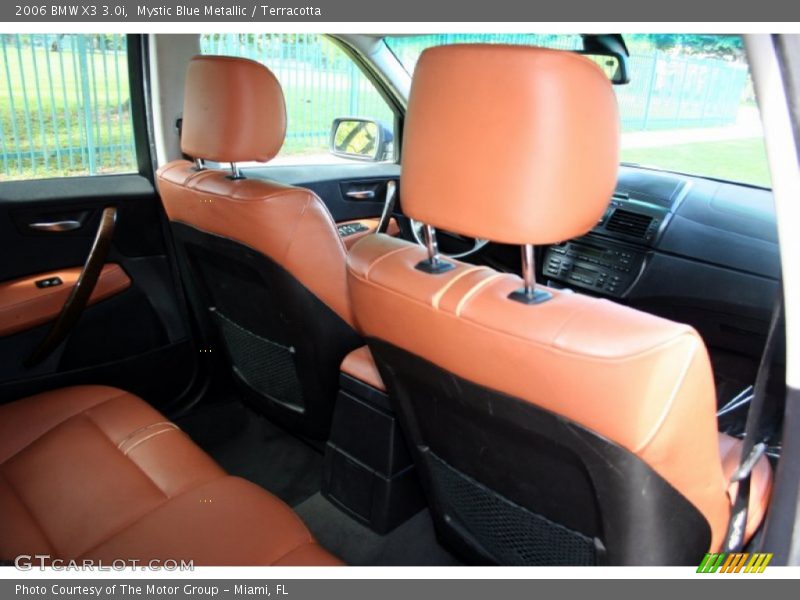 Mystic Blue Metallic / Terracotta 2006 BMW X3 3.0i