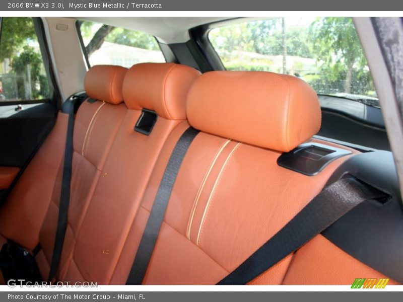 Mystic Blue Metallic / Terracotta 2006 BMW X3 3.0i