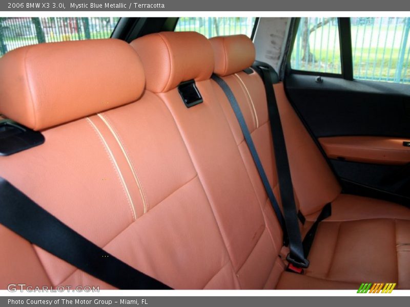 Mystic Blue Metallic / Terracotta 2006 BMW X3 3.0i