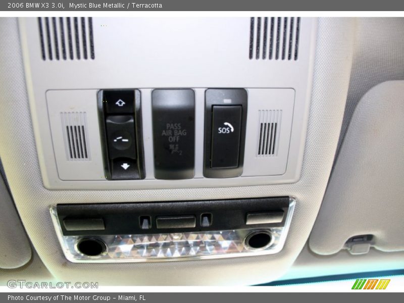 Mystic Blue Metallic / Terracotta 2006 BMW X3 3.0i