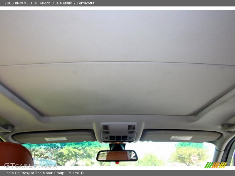 Mystic Blue Metallic / Terracotta 2006 BMW X3 3.0i