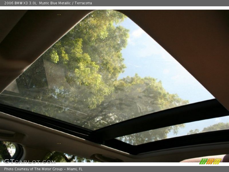 Mystic Blue Metallic / Terracotta 2006 BMW X3 3.0i