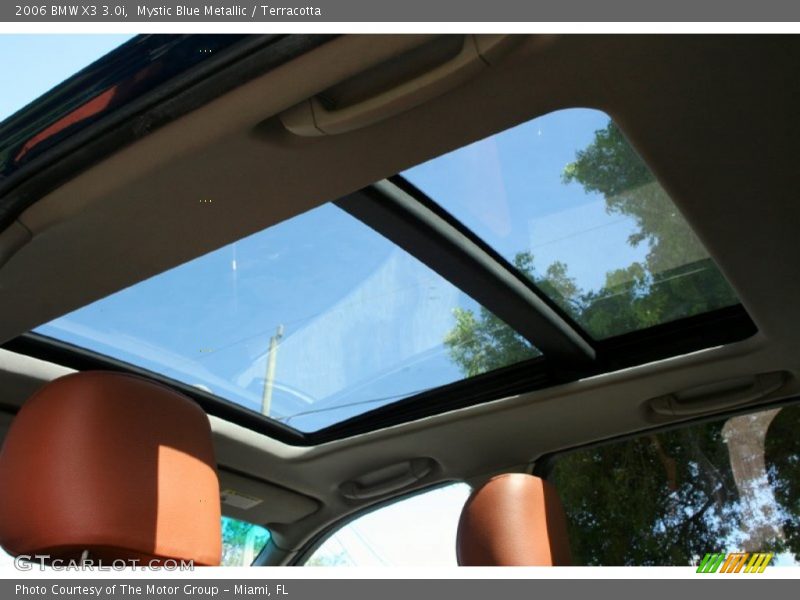 Mystic Blue Metallic / Terracotta 2006 BMW X3 3.0i