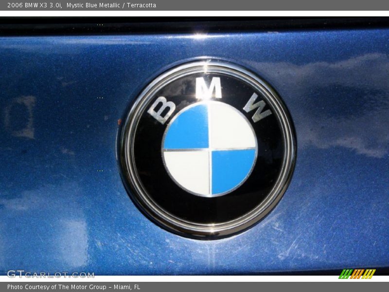 Mystic Blue Metallic / Terracotta 2006 BMW X3 3.0i