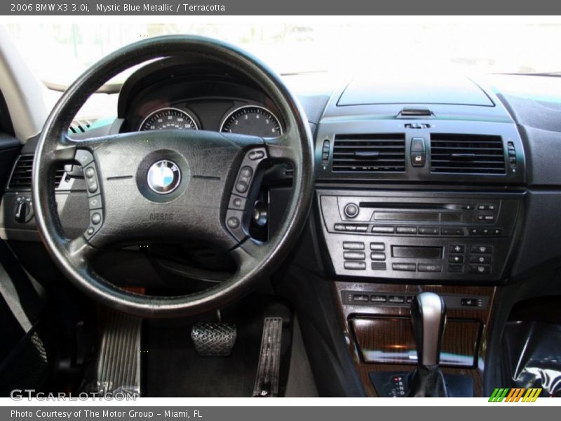 Mystic Blue Metallic / Terracotta 2006 BMW X3 3.0i