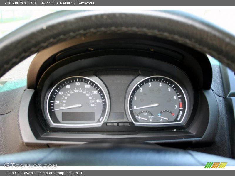 Mystic Blue Metallic / Terracotta 2006 BMW X3 3.0i