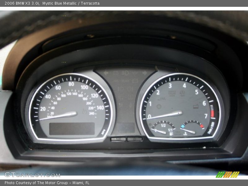 Mystic Blue Metallic / Terracotta 2006 BMW X3 3.0i