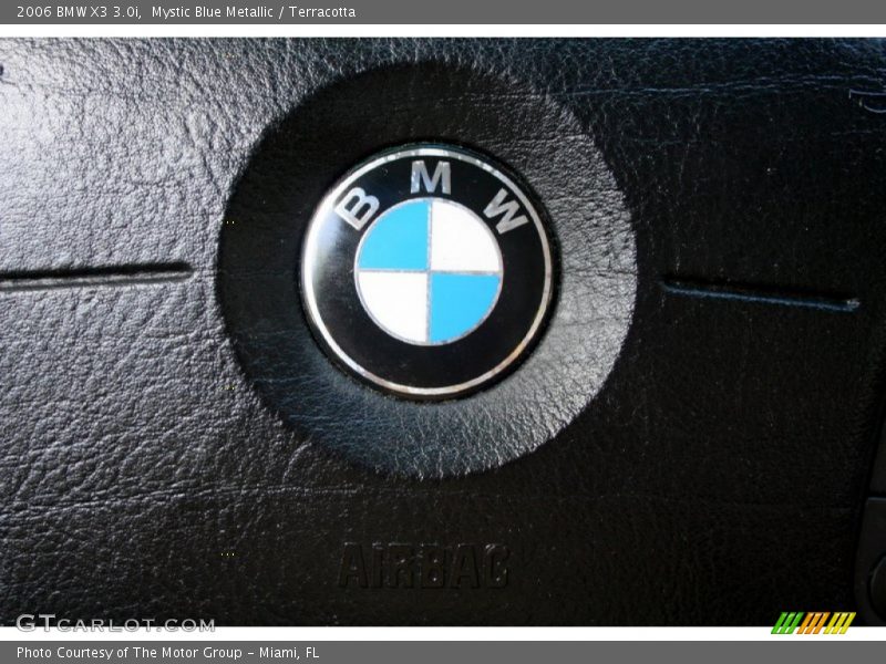 Mystic Blue Metallic / Terracotta 2006 BMW X3 3.0i